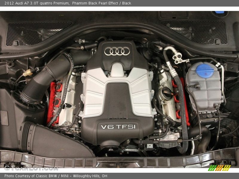 Phantom Black Pearl Effect / Black 2012 Audi A7 3.0T quattro Premium
