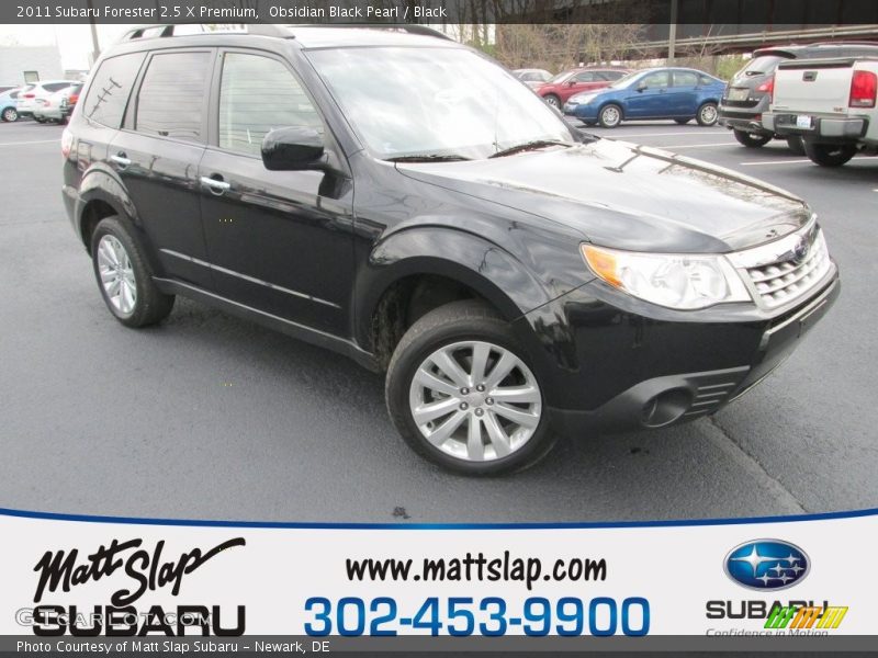 Obsidian Black Pearl / Black 2011 Subaru Forester 2.5 X Premium