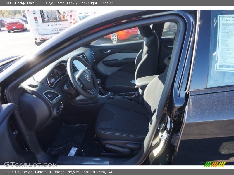 Pitch Black / Black/Light Tungsten 2016 Dodge Dart SXT Rallye