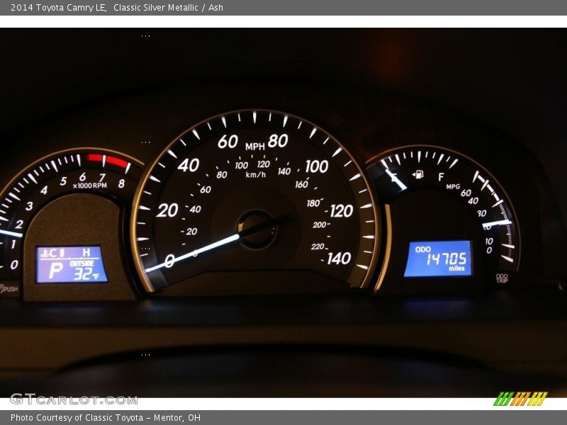 Classic Silver Metallic / Ash 2014 Toyota Camry LE