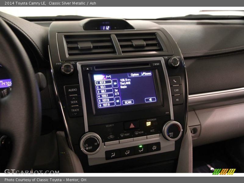 Classic Silver Metallic / Ash 2014 Toyota Camry LE