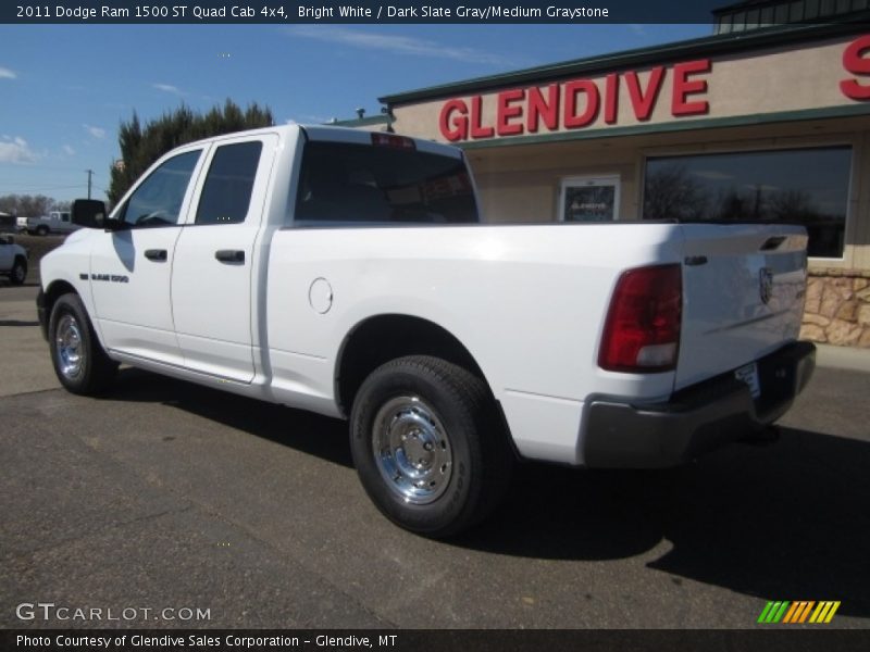 Bright White / Dark Slate Gray/Medium Graystone 2011 Dodge Ram 1500 ST Quad Cab 4x4