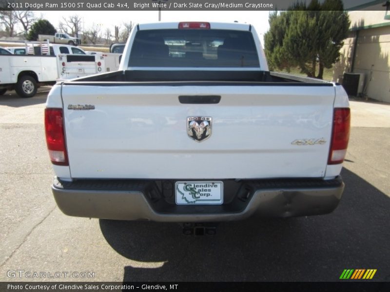 Bright White / Dark Slate Gray/Medium Graystone 2011 Dodge Ram 1500 ST Quad Cab 4x4