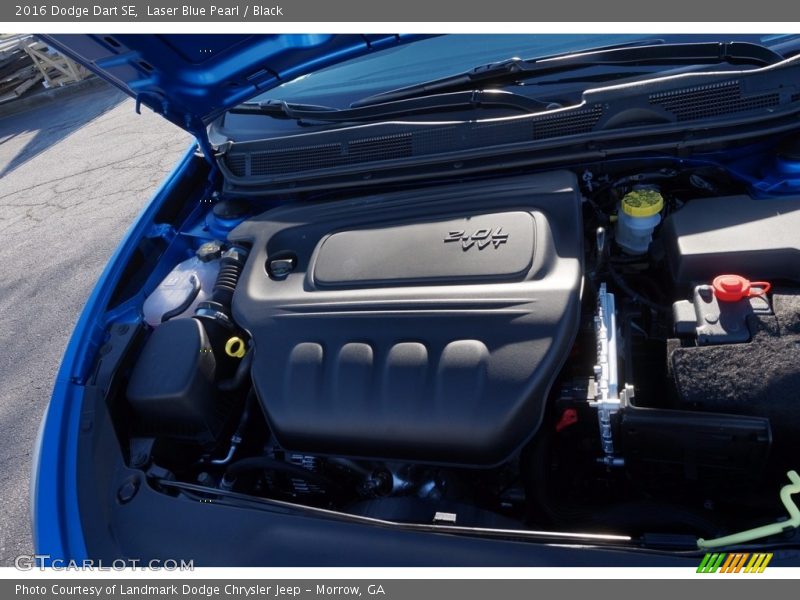 Laser Blue Pearl / Black 2016 Dodge Dart SE