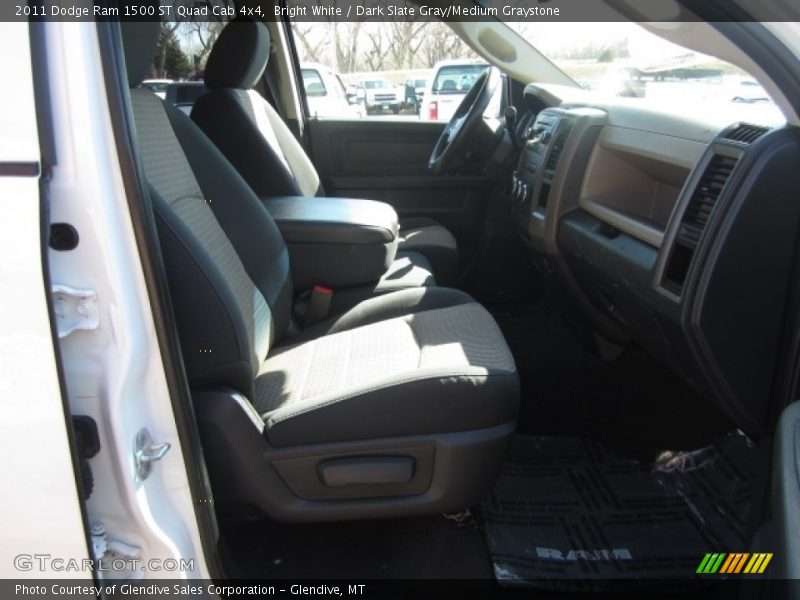 Bright White / Dark Slate Gray/Medium Graystone 2011 Dodge Ram 1500 ST Quad Cab 4x4