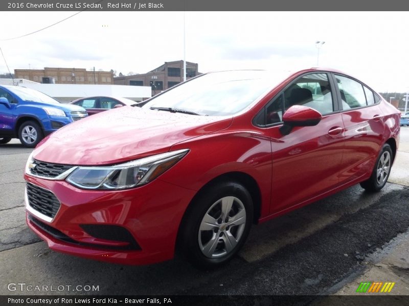 Red Hot / Jet Black 2016 Chevrolet Cruze LS Sedan