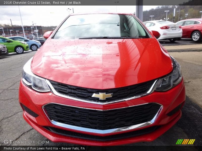 Red Hot / Jet Black 2016 Chevrolet Cruze LS Sedan