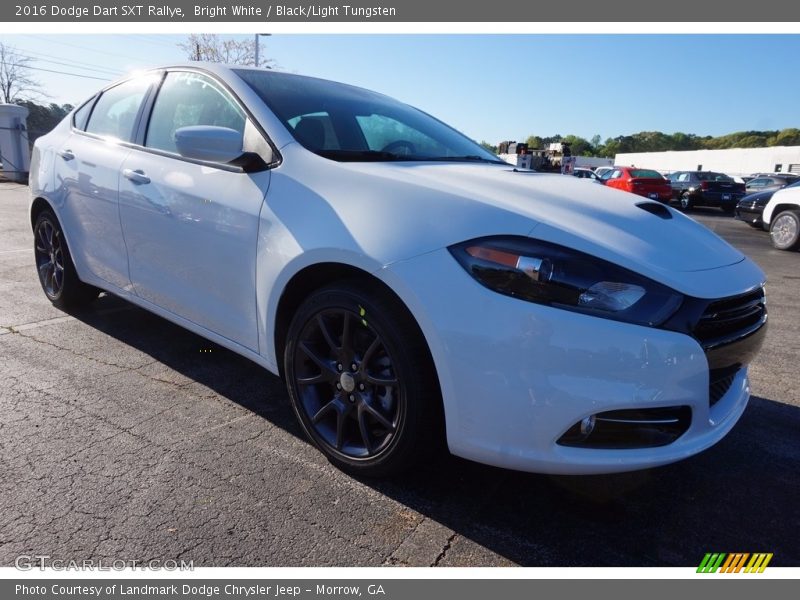 Bright White / Black/Light Tungsten 2016 Dodge Dart SXT Rallye
