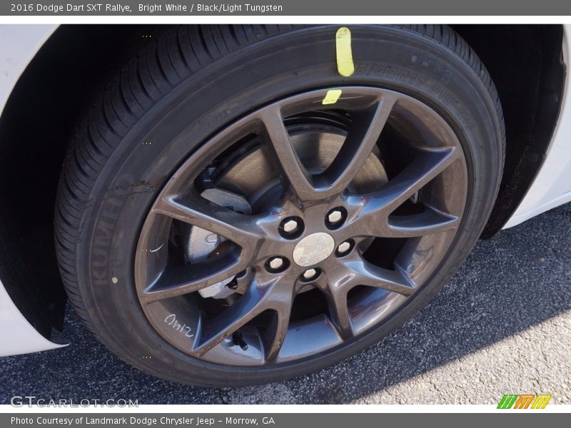 Bright White / Black/Light Tungsten 2016 Dodge Dart SXT Rallye