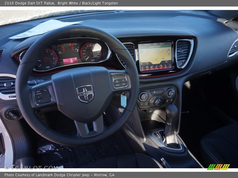 Bright White / Black/Light Tungsten 2016 Dodge Dart SXT Rallye