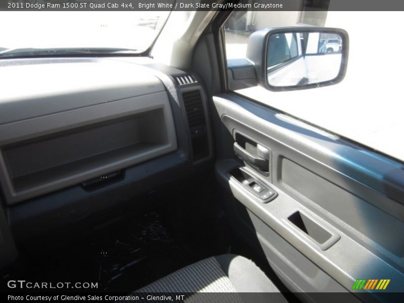 Bright White / Dark Slate Gray/Medium Graystone 2011 Dodge Ram 1500 ST Quad Cab 4x4
