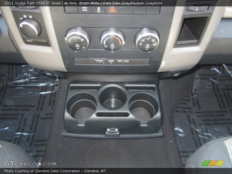 Bright White / Dark Slate Gray/Medium Graystone 2011 Dodge Ram 1500 ST Quad Cab 4x4