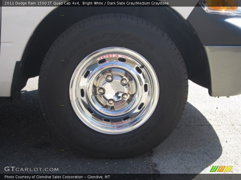 Bright White / Dark Slate Gray/Medium Graystone 2011 Dodge Ram 1500 ST Quad Cab 4x4