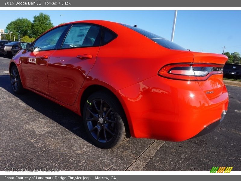 TorRed / Black 2016 Dodge Dart SE