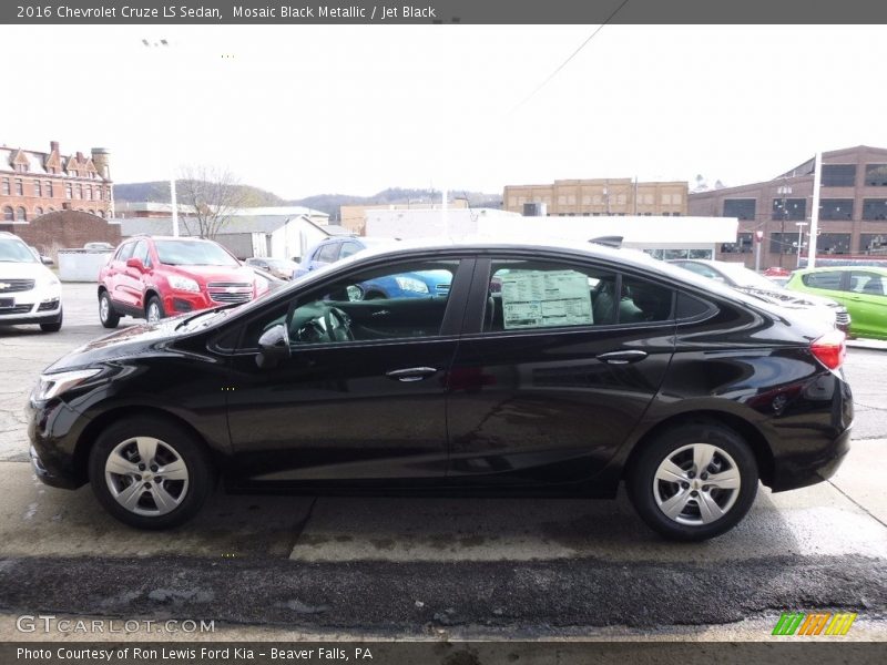 Mosaic Black Metallic / Jet Black 2016 Chevrolet Cruze LS Sedan