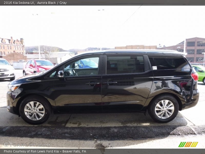 Aurora Black / Gray 2016 Kia Sedona LX