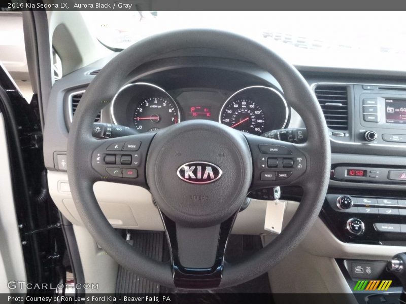 Aurora Black / Gray 2016 Kia Sedona LX