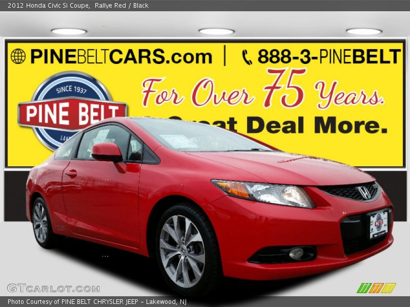 Rallye Red / Black 2012 Honda Civic Si Coupe