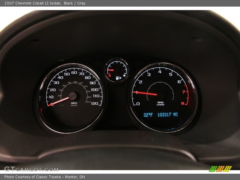 Black / Gray 2007 Chevrolet Cobalt LS Sedan