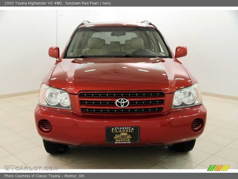 Sundown Red Pearl / Ivory 2003 Toyota Highlander V6 4WD