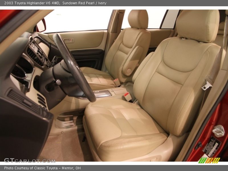 Sundown Red Pearl / Ivory 2003 Toyota Highlander V6 4WD