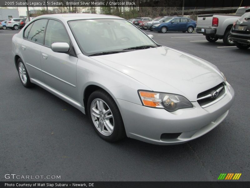 Brilliant Silver Metallic / Charcoal Black 2005 Subaru Legacy 2.5i Sedan