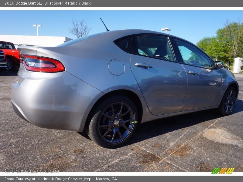 Billet Silver Metallic / Black 2016 Dodge Dart SE
