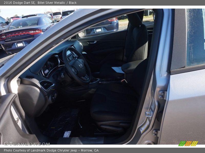 Billet Silver Metallic / Black 2016 Dodge Dart SE