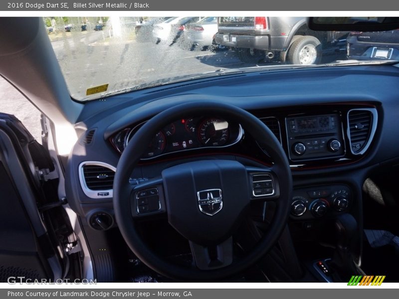 Billet Silver Metallic / Black 2016 Dodge Dart SE