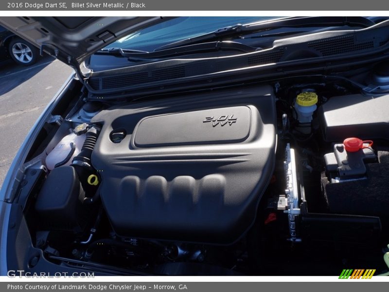 Billet Silver Metallic / Black 2016 Dodge Dart SE