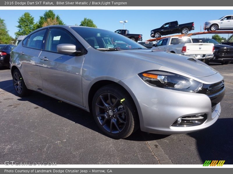Billet Silver Metallic / Black/Light Tungsten 2016 Dodge Dart SXT Rallye