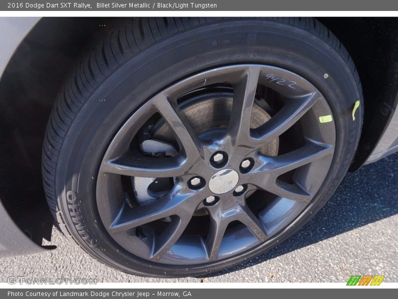 Billet Silver Metallic / Black/Light Tungsten 2016 Dodge Dart SXT Rallye