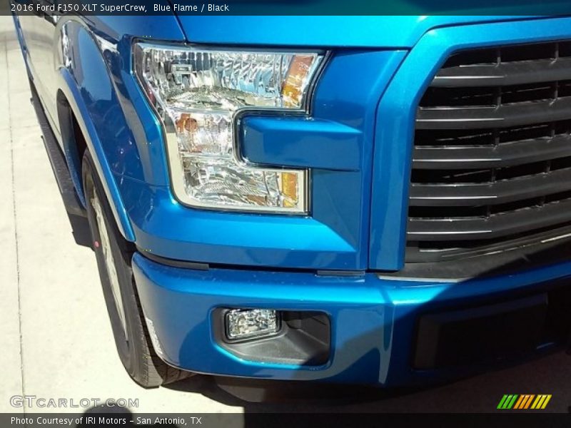 Blue Flame / Black 2016 Ford F150 XLT SuperCrew