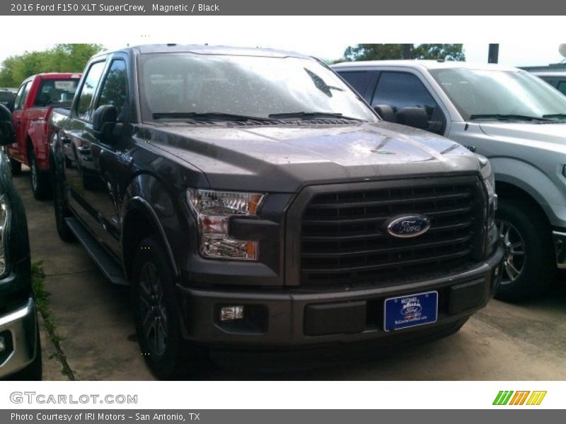 Magnetic / Black 2016 Ford F150 XLT SuperCrew