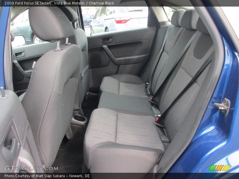 Vista Blue Metallic / Charcoal Black 2009 Ford Focus SE Sedan