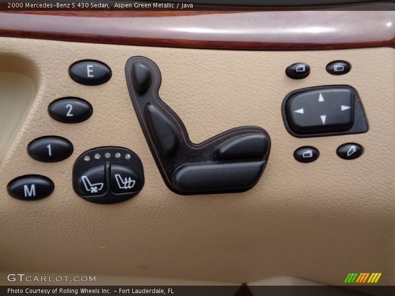 Aspen Green Metallic / Java 2000 Mercedes-Benz S 430 Sedan