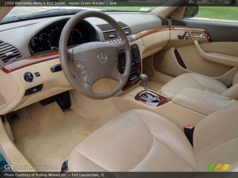  2000 S 430 Sedan Java Interior