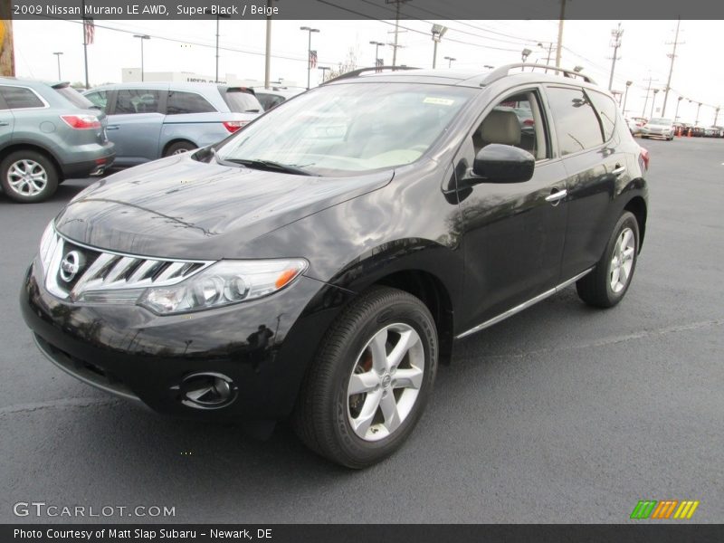 Super Black / Beige 2009 Nissan Murano LE AWD