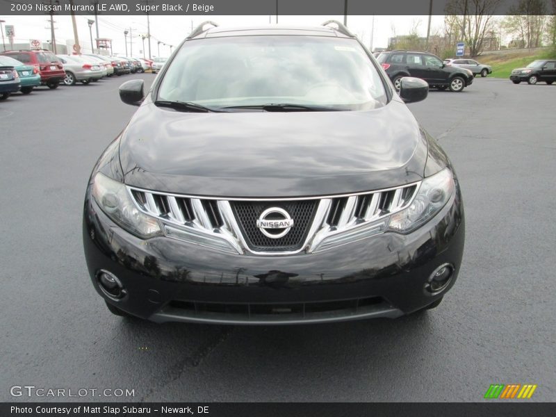 Super Black / Beige 2009 Nissan Murano LE AWD