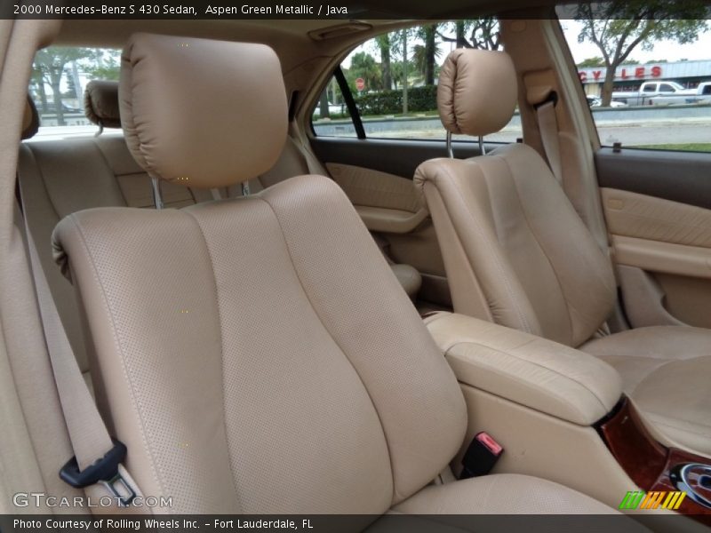 Aspen Green Metallic / Java 2000 Mercedes-Benz S 430 Sedan