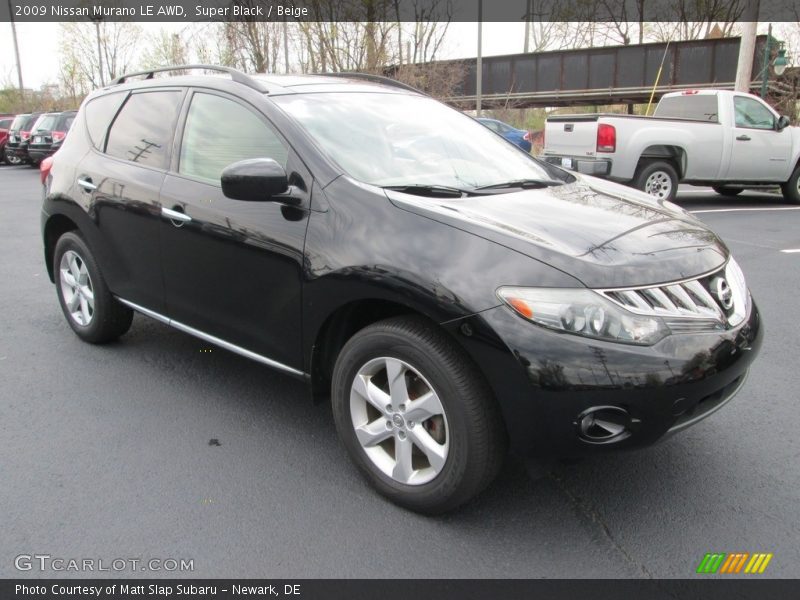 Super Black / Beige 2009 Nissan Murano LE AWD