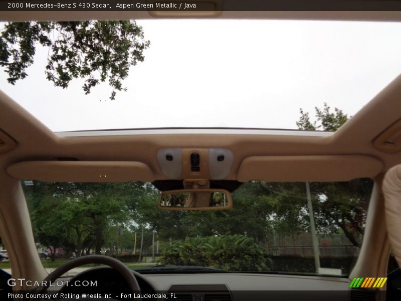 Aspen Green Metallic / Java 2000 Mercedes-Benz S 430 Sedan