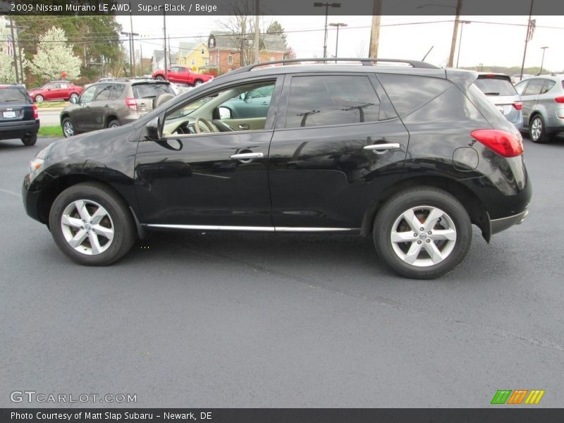 Super Black / Beige 2009 Nissan Murano LE AWD