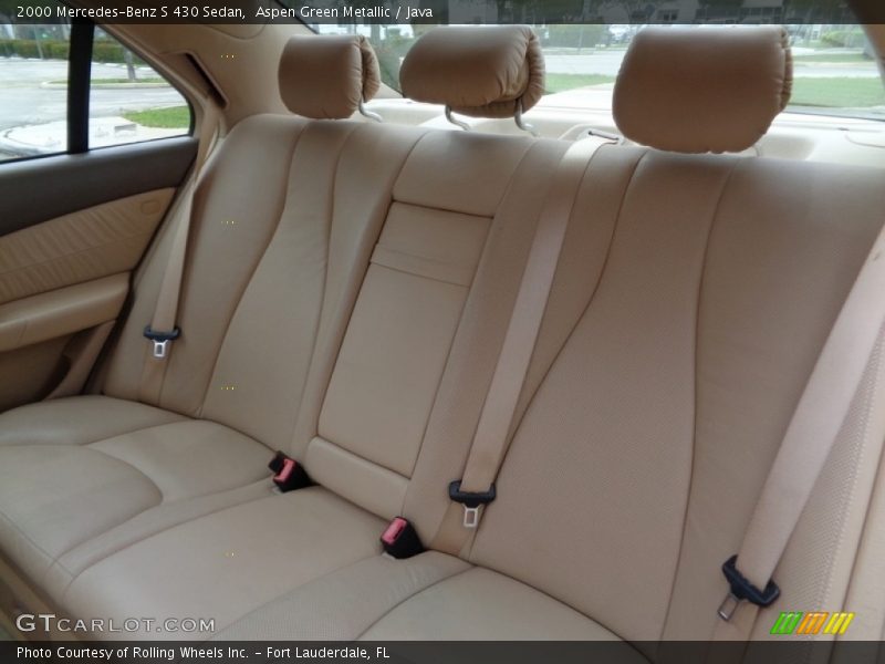 Aspen Green Metallic / Java 2000 Mercedes-Benz S 430 Sedan