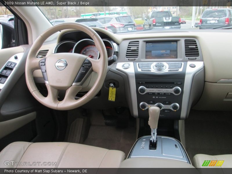 Super Black / Beige 2009 Nissan Murano LE AWD