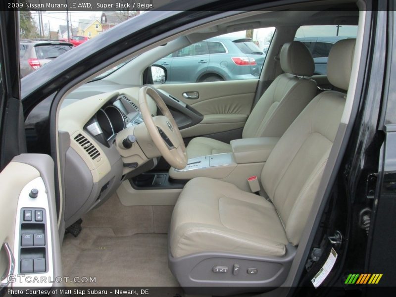 Super Black / Beige 2009 Nissan Murano LE AWD