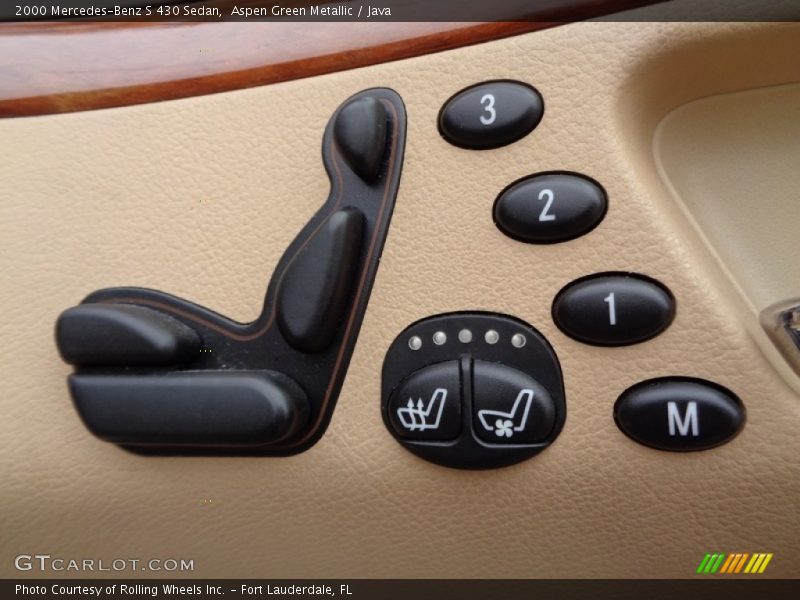 Aspen Green Metallic / Java 2000 Mercedes-Benz S 430 Sedan