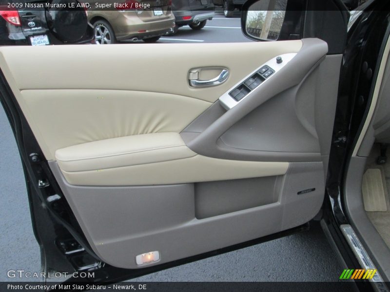 Super Black / Beige 2009 Nissan Murano LE AWD