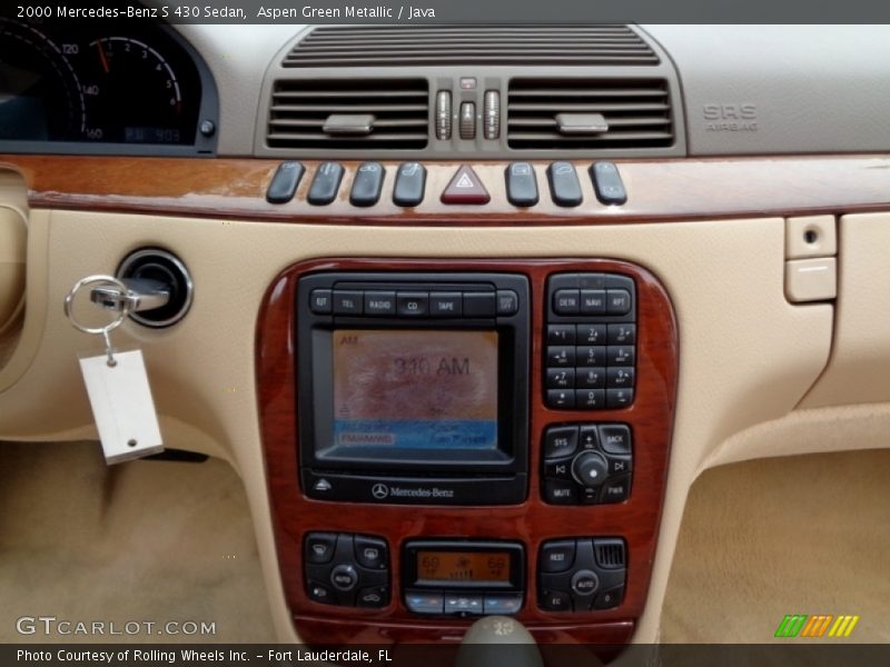 Aspen Green Metallic / Java 2000 Mercedes-Benz S 430 Sedan