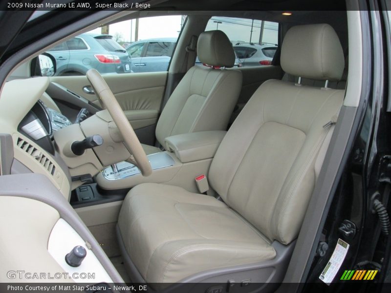Super Black / Beige 2009 Nissan Murano LE AWD